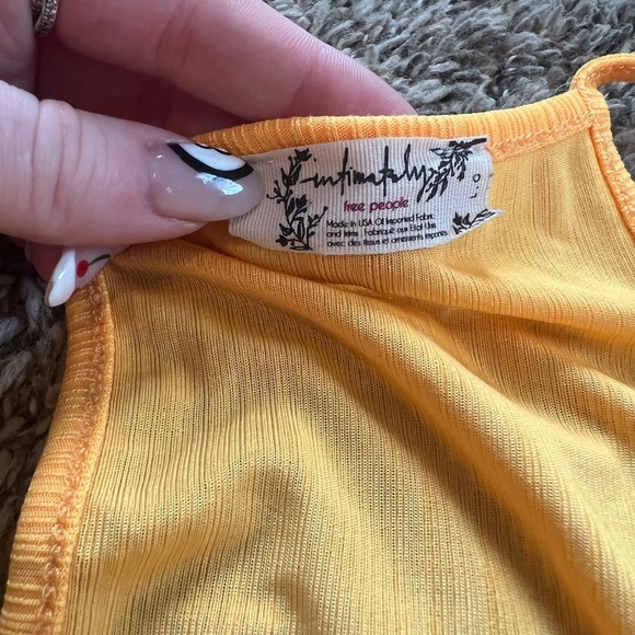 Intimately Free People: Loose Comfy Flowy Natural Orange Tank Top Summer Large - Picture 4 of 6